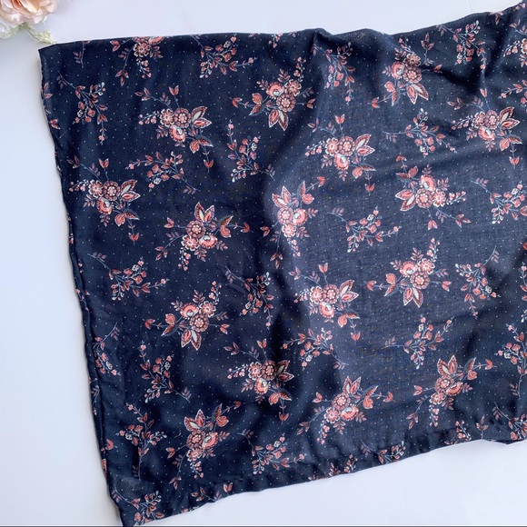 LOFT Blue Floral Kimono/ Cardigan - Picture 7 of 8